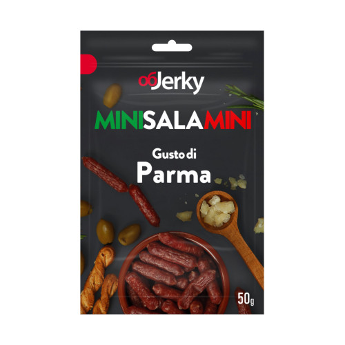 OBJERKY MiniSalami Parma cūkgaļas desiņas ar Parmas sieru 50g | Multum