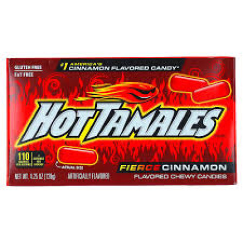 HOT TAMALES Fierce Cinnamon košļājamas konfektes ar kanēļa garšu 127g | Multum
