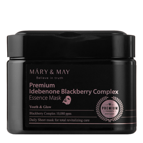 MARY&MAY Premium antioksidantu maskas sejas ādai ar kazeņu ekstraktu 20gab | Multum