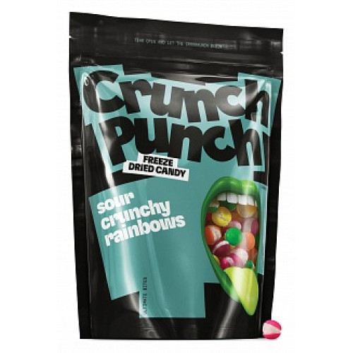CRUNCH PUNCH  Sour Crunchy Rainbows Liofilizētas konfektes 100g | Multum
