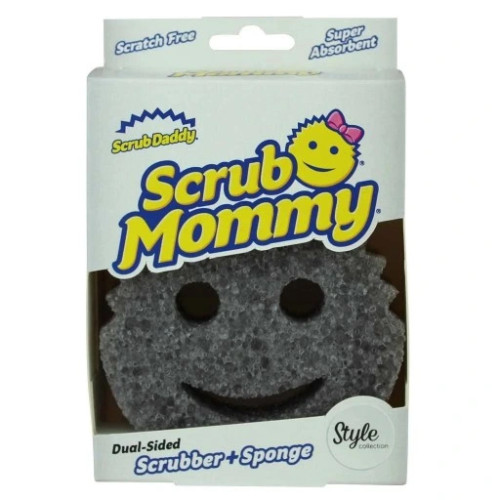 SCRUB DADDY Scrub Mommy Grey divpusējs sūklis | Multum