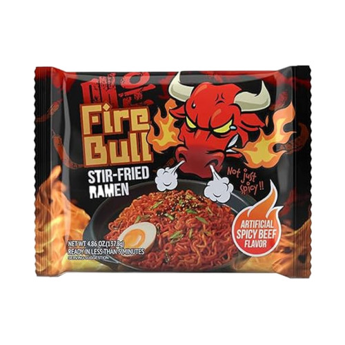 FIRE BULL Beef Spicy nūdeles 138.5g | Multum