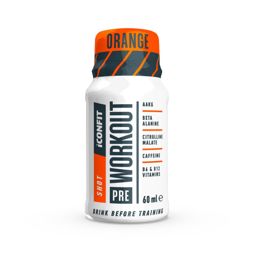 ICONFIT Pre-Workout apelsīna garšas dzēriens 60ml | Multum