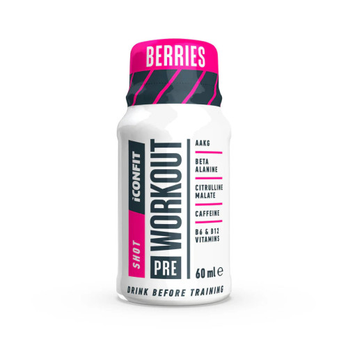 ICONFIT Pre-Workout ogu garšas dzēriens 60ml | Multum