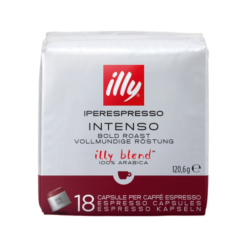ILLY Iperespresso tumši grauzdēta melna kafija, Intenso kapsulās (18) 120.6g | Multum