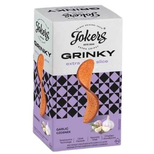 JOKERS GRINKY grauzdiņi ar ķiploku garšu 90g | Multum