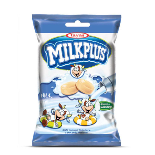 TAYAS MILKPLUS košļājamās konfektes ar piena krēma garšu 170g | Multum