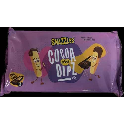 SNAZZLES Choco Dippers maizes standziņas ar šokolādes krēmu 100g | Multum