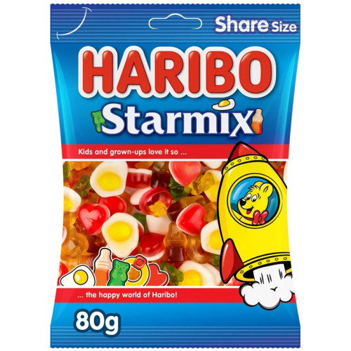 HARIBO Starmix želejas konfektes 80g | Multum