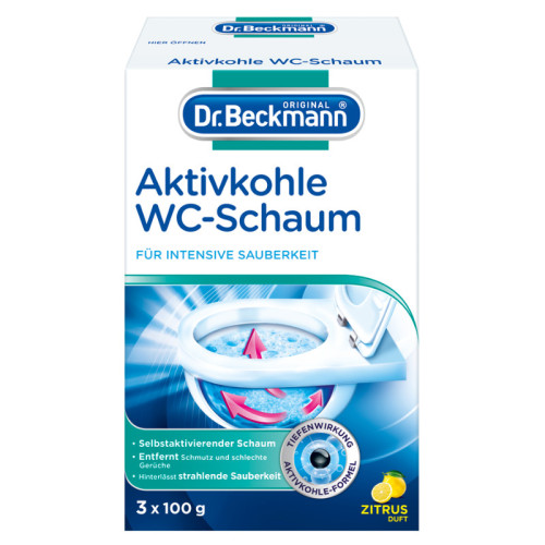 Dr.Beckmann aktivēto ogļu putas tualetei citrusaugļu 3x100g | Multum