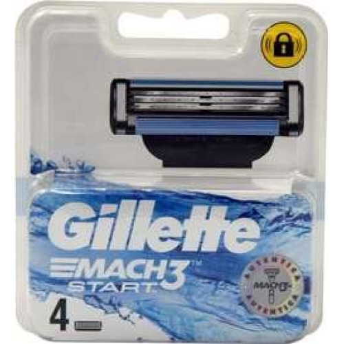 Gillette Mach 3 Start rezerves asmeņi x4 | Multum