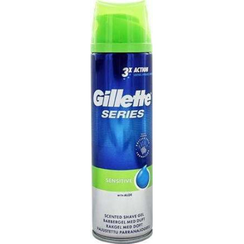 Gillette Series 200ml Sensitive skūšanās želeja jutīgai ādai | Multum