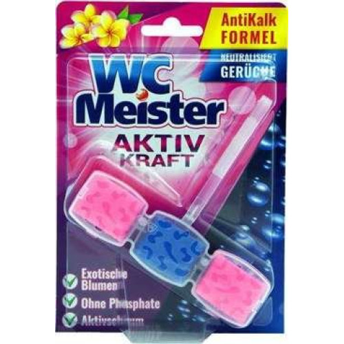 Wc Meister 45g tualetes poda bloks ar eksotisko ziedu aromātu | Multum