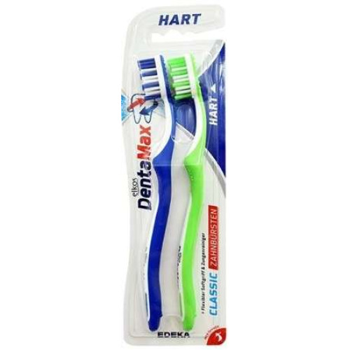 Elkos Denta Max Strong zobu birstes (cietas) x2 | Multum