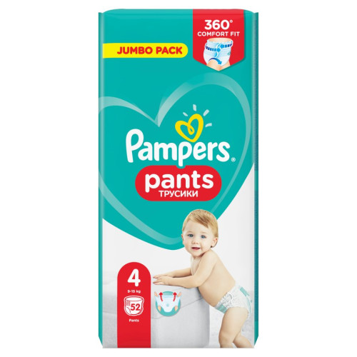 Pampers Pants #4 (9-15kg) 52gb | Multum