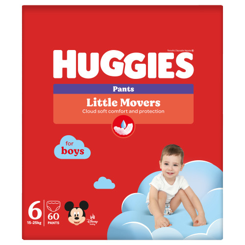 Huggies Pants Boy 6 (15-25kg) biksītes 60gb. | Multum