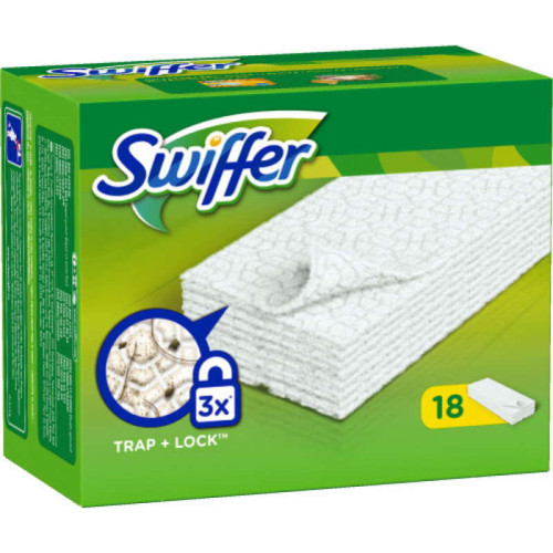 Swiffer Dry mop  mazās salvetes 18 gab. | Multum