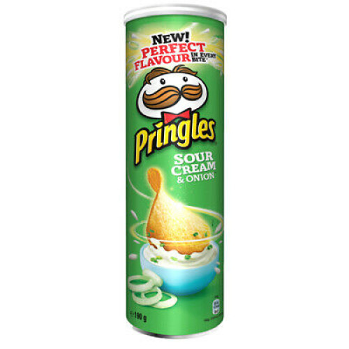 Pringles Sour Cream & Onion Chips čipsi 165g | Multum