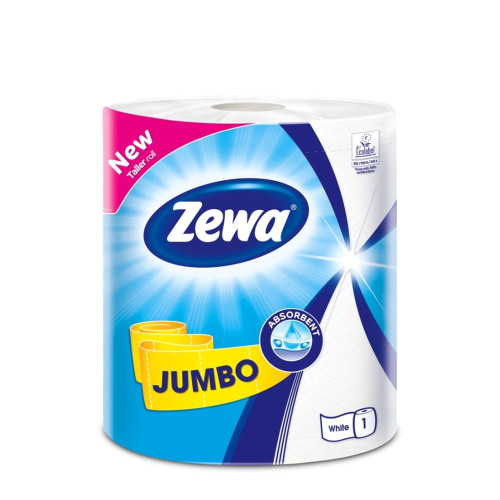 ZEWA Jumbo 2 slāņu papīra dvielis 400 loksnes | Multum