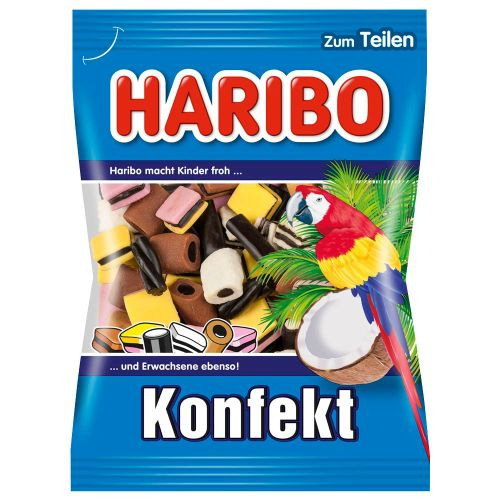 Haribo Konfekt konfektes ar lakricu un kokosriekstiem, 100g | Multum