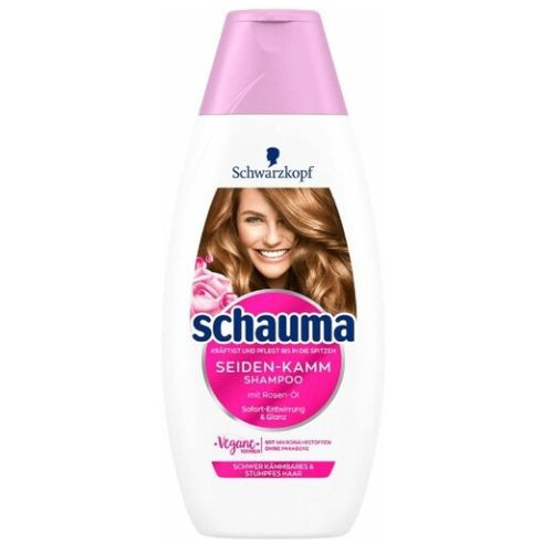 Schauma šampūns zīdainiem matiem ar rožu eļļas ekstraktu 480ml | Multum