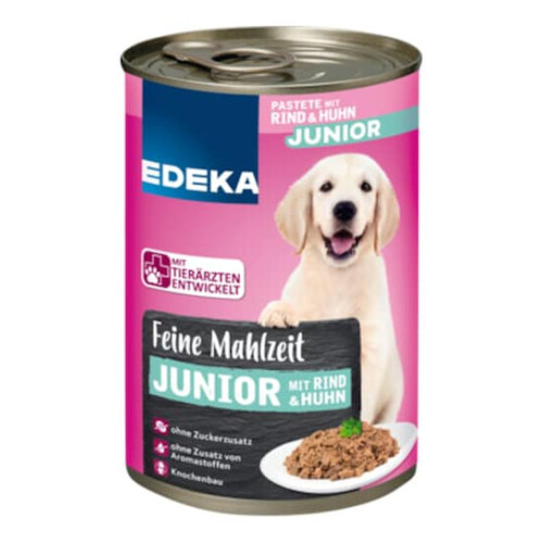 Edeka Feine Mahlzeit Junior konservēta suņu barība 400g | Multum