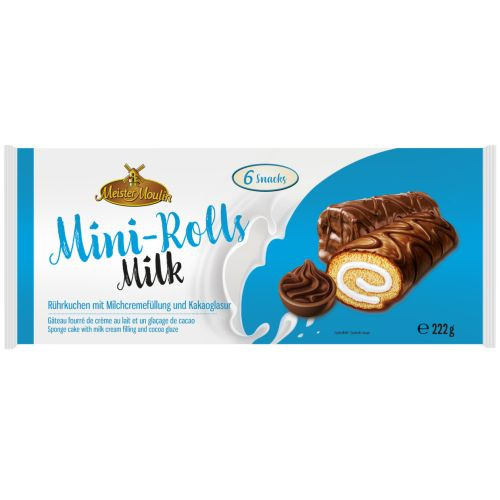 Meister Moulin Mini-Rolls Milk biskīta kūciņas  x6 222g | Multum