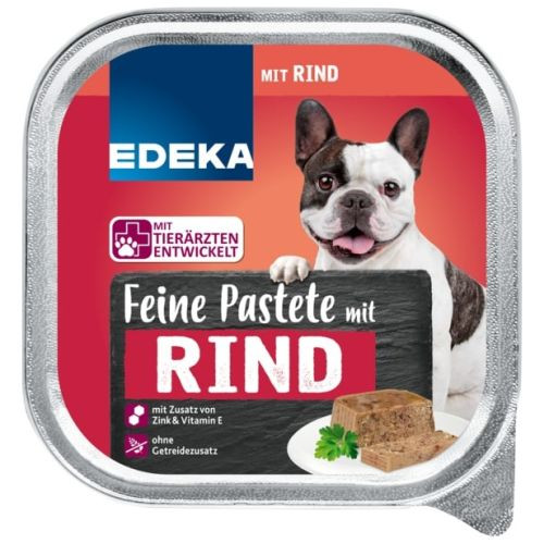 Edeka Feine  pastēte suņiem  ar liellopu 300g | Multum