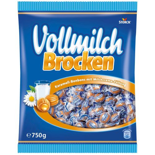 Storck Vollmilch Brocken karameles ar piena krēma pildījumu 315g | Multum