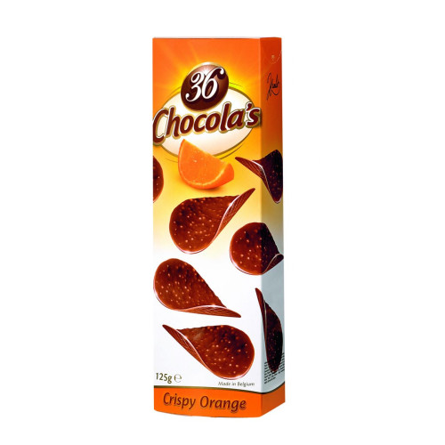 Chocolas apelsīnu šokolādes čipsi 125g | Multum