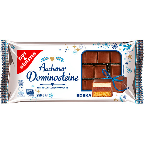 G&G Aachener Dominosteine Volmilch Mini kūciņas piena šokolādē 250g | Multum