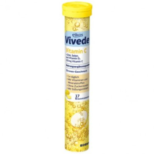 Elkos Vivede Vitamin C  tabletes x17 102g | Multum