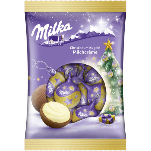 Milka Christbaum Kugeln Ziemassvētku šokolādes olas 90g | Multum