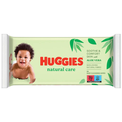 HUGGIES Natural Care mitrās salvetes 56gab | Multum