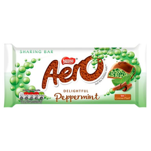 Nestle Aero Peppermint šokolādes tāfelīte 90g | Multum