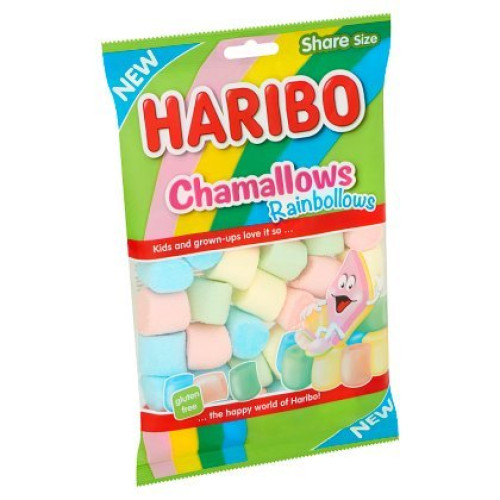 Haribo Chamallows Rainbollows Foams zefīra konfektes 175g | Multum