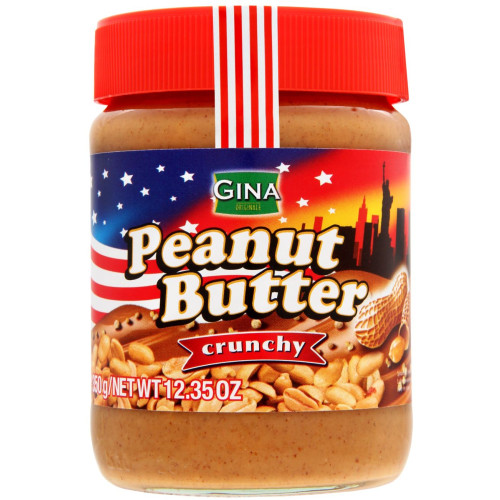 Gina zemesriekstu sviests Crunchy 350g | Multum