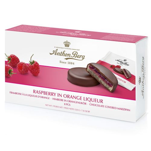 Anthon Berg Raspberry In Orange Liqueur konfektes 220g | Multum