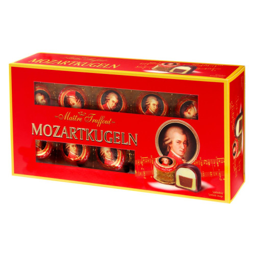 Maitre Mozartkugeln Chocolates šokolādes konfektes ar marcipānu 200g | Multum