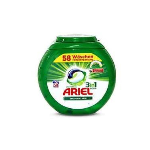 Ariel Universal allin1 caps x58 kapsulas veļas mazgāšanai | Multum