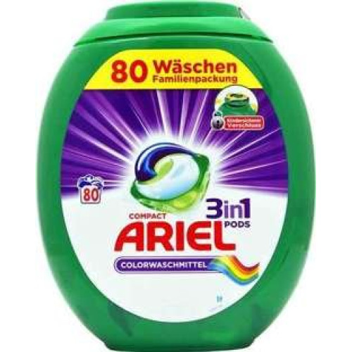 Ariel Color Allin1 Caps x80 kapsulas veļas mazgāšanai | Multum