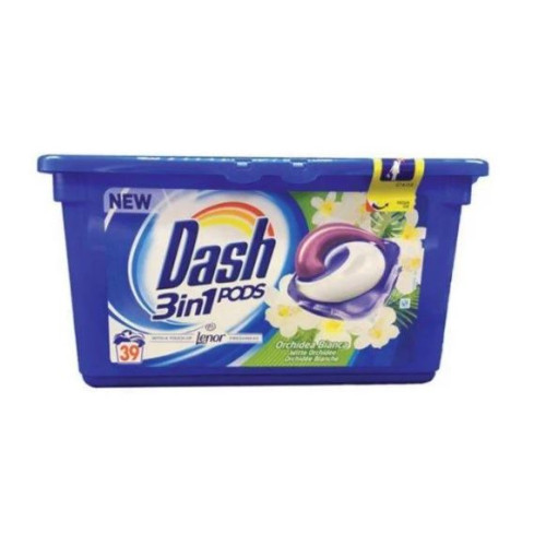 Dash 3in1 Universal Orhidea Bianco x39 kapsulas veļas mazgāšanai | Multum
