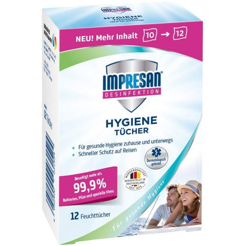 Impresan Hygiene dezinfekcijas salvetes x12 | Multum