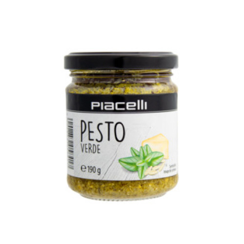 Piacelli Itāļu antipasti pesto ar baziliku un ciedru riekstiem - pesto verde 190g | Multum