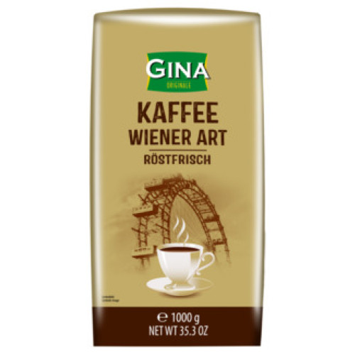 Gina Originale klasiskās Vīnes tradīcijās grauzdētas Vīnes kafijas pupiņas 1kg | Multum