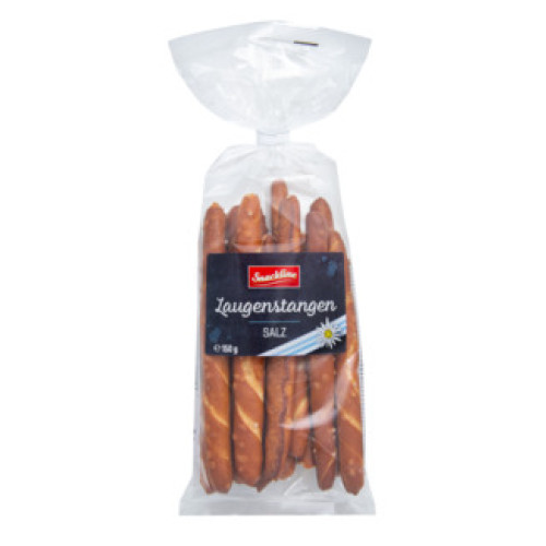 Snackline kraukšķīgas tradicionālās vācu Laugenstangen maizes standziņas ar sāli 150g | Multum