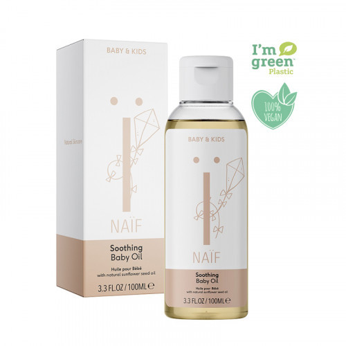 Naïf Baby & Kids 100% dabisks, hipoalerģisks, nomierinoša eļļa bērniem - maiga masāžas eļļa bērniem visiem ādas tipiem 100ml | Multum