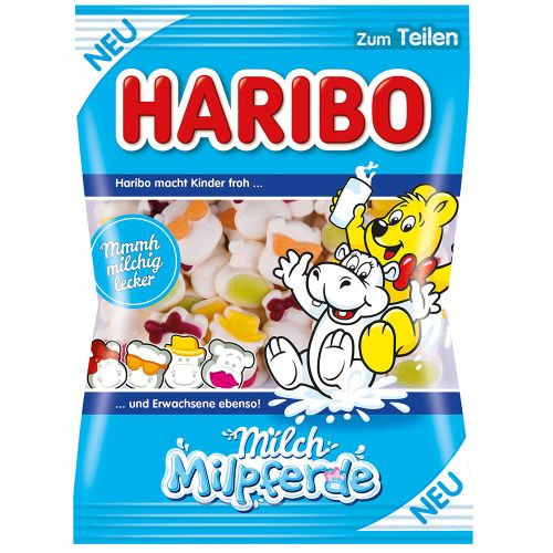 Haribo Milch Milpferde želejas konfektes 175g | Multum