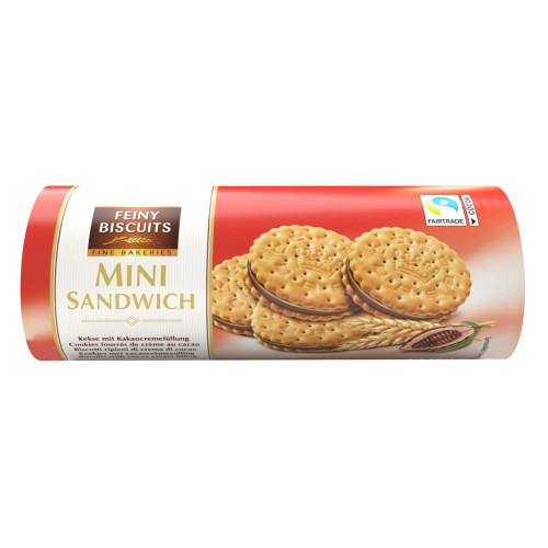 Feiny Biscuits Mini Sandwich cepumi ar šokolādes pildījumu 180g | Multum