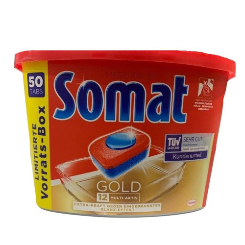 Somat Gold x50 tabletes trauku mazgājamām mašīnām | Multum